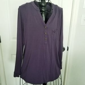 Soft Surroundings purple tunic top PL